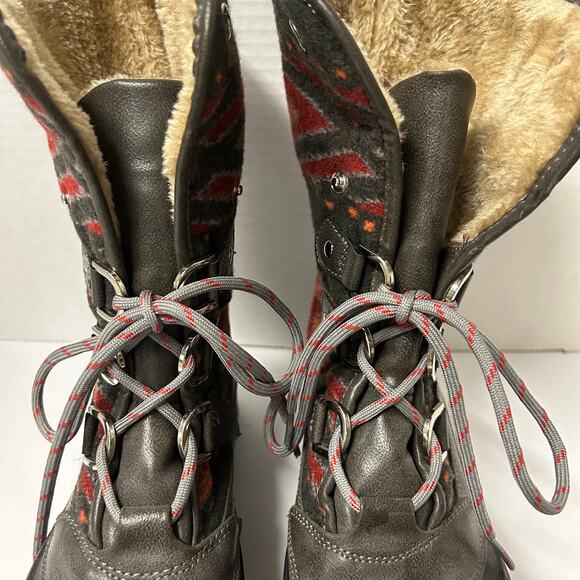 Beartraps Yaegar Women's Cold Weather Snow Boots Southwestern Style Size 8M - Picture 3 of 10